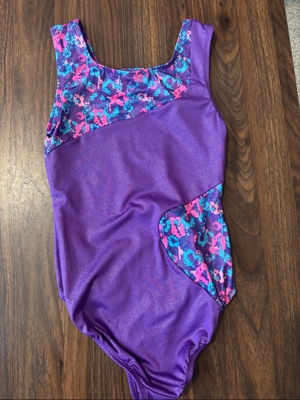 3-Pack Girls Gymnastics Leotards - Black/Pink, Purple, Multicolor - Picture 6 of 8